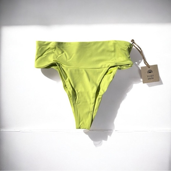 🌻NEW w.Tags Free People x Toast Daiquiri Signature Banded Waist Bikini Bottom XS - Picture 1 of 10